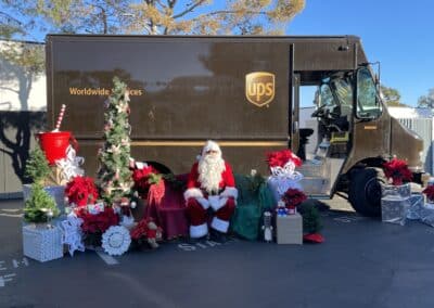 Elderhelp - Santa and UPS truck