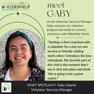 Elderhelp - Staff Spotlight Gaby G