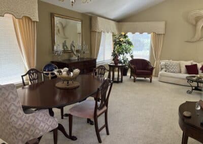 Elderhelp - BW dinning and sitting rooms
