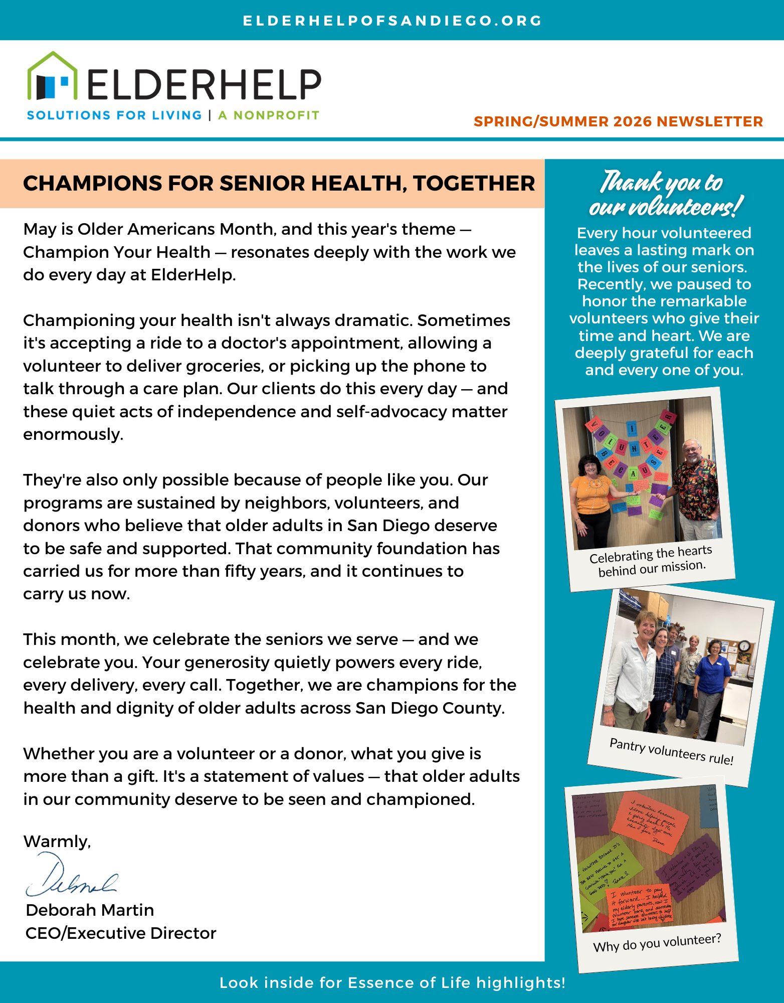 Elderhelp Spring 2023 Newsletter